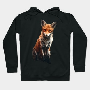 Realistic fox Hoodie